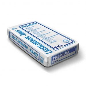 A LB-Knauf Premium kézi alapvakolat gyárilag előkevert szárazhabarcs, melyet az építkezés helyszínén, közvetlenül a felhasználás előtt, vízzel kell összekeverni.